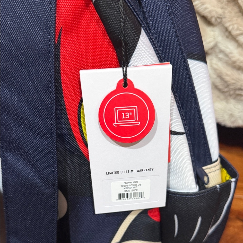 Herschel Mickey Mouse Print Backpack - Picture 8 of 15